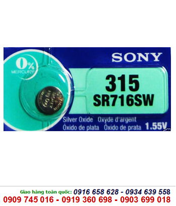 Sony SR716SW-315, Pin đồng hồ Sony SR716SW-315 silver oxide 1.55v